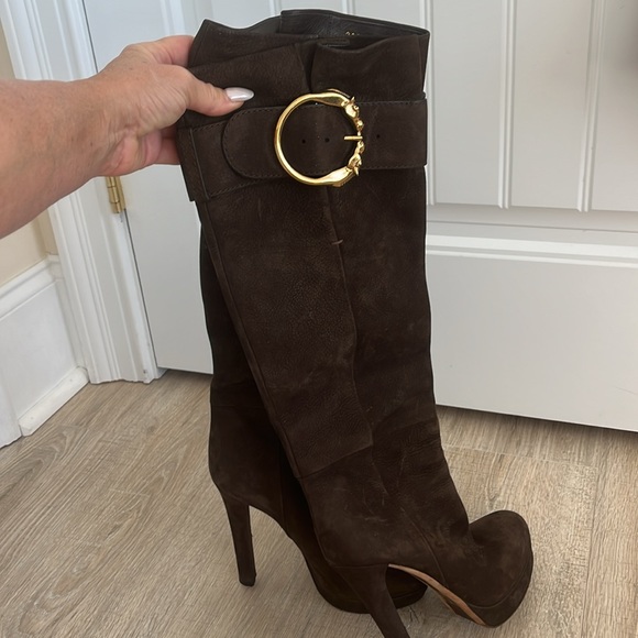 Gucci brown suede boots - Picture 11 of 14